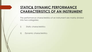 Static Performance Comprehensive Overview of Measurements and Instrumentation in ...
