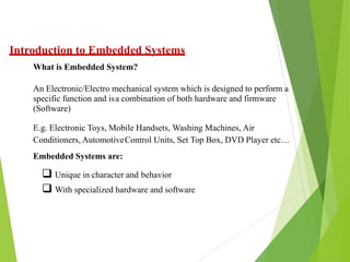 Comprehensive Introduction to Embedded Systems and IoT Design ...
