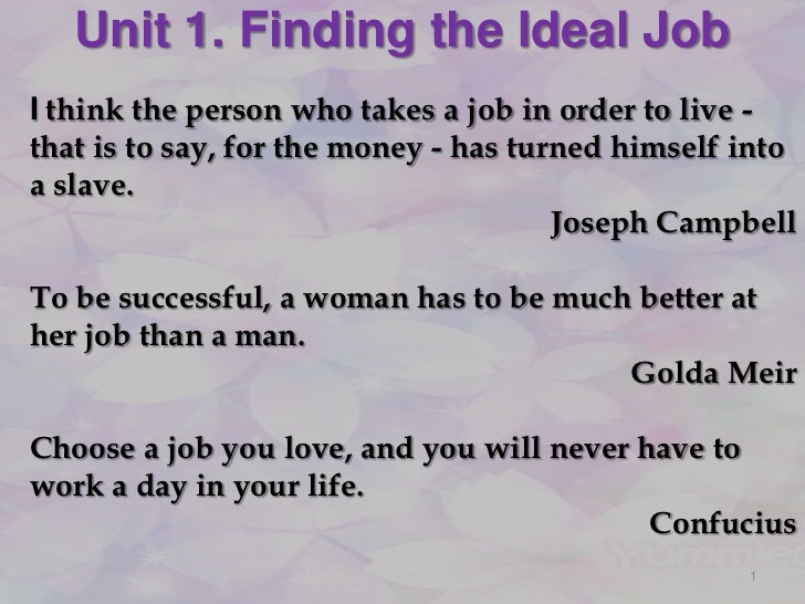 job ideal