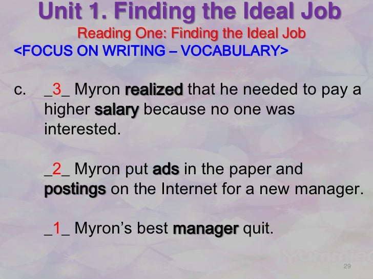 job ideal