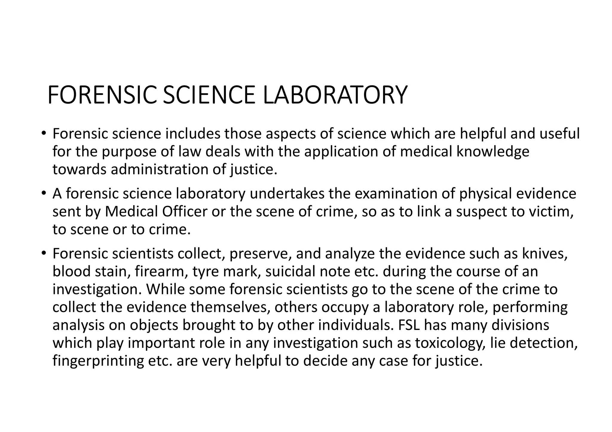 UNIT 1 - FORENSIC SCIENCE Nursing - nature of forensic science and ...
