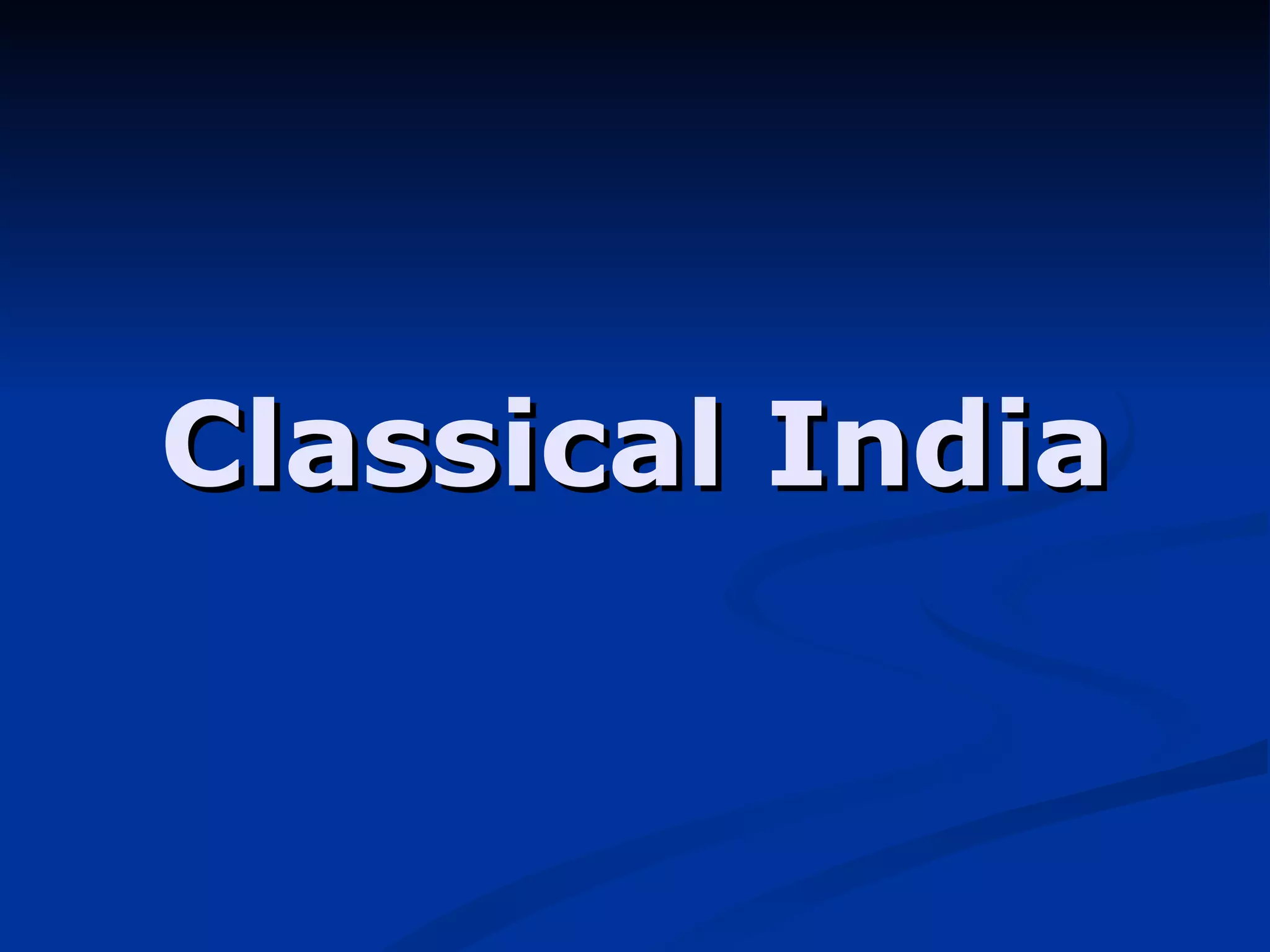 Classical India 