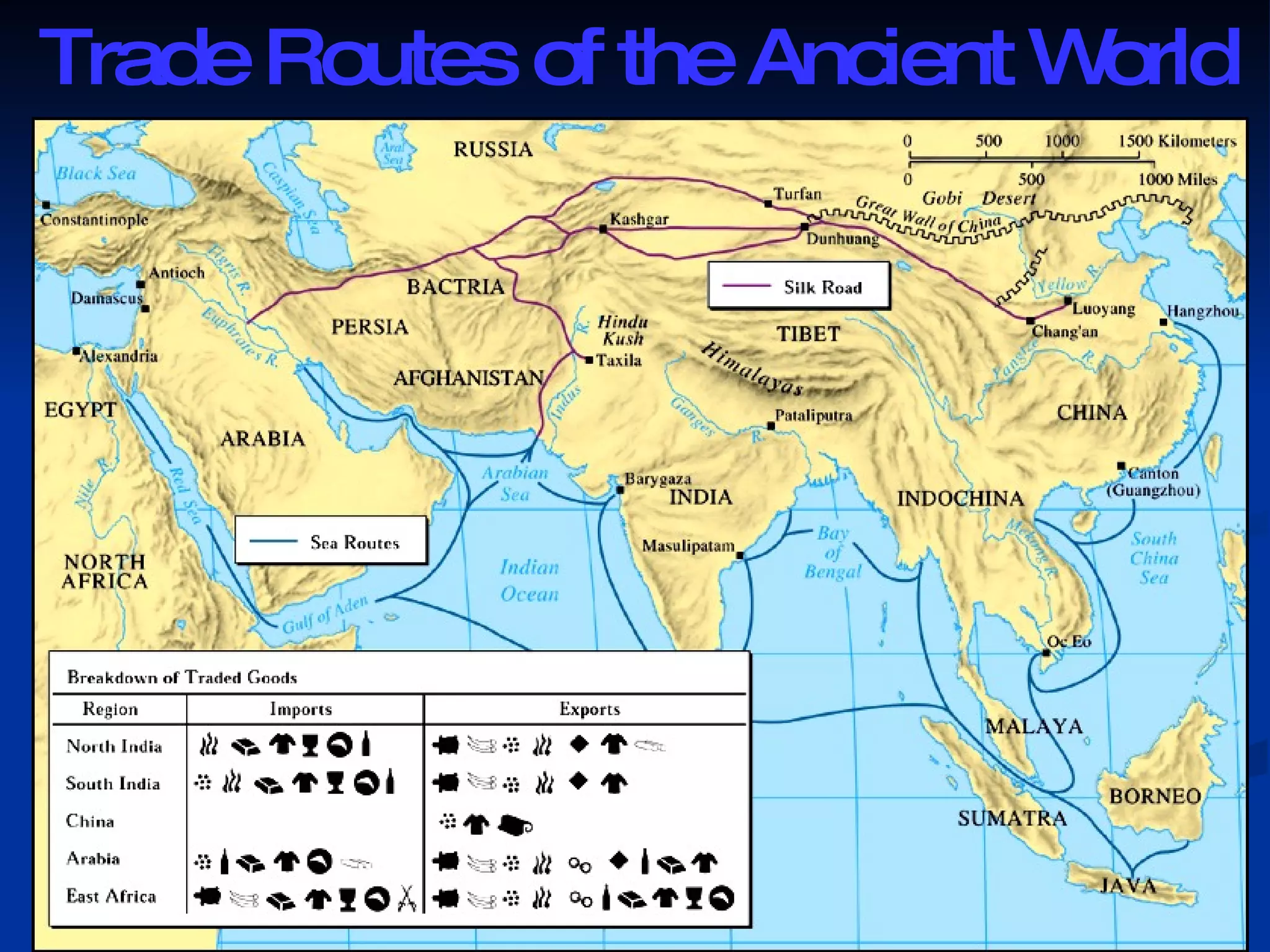 Trade Routes of the Ancient World 