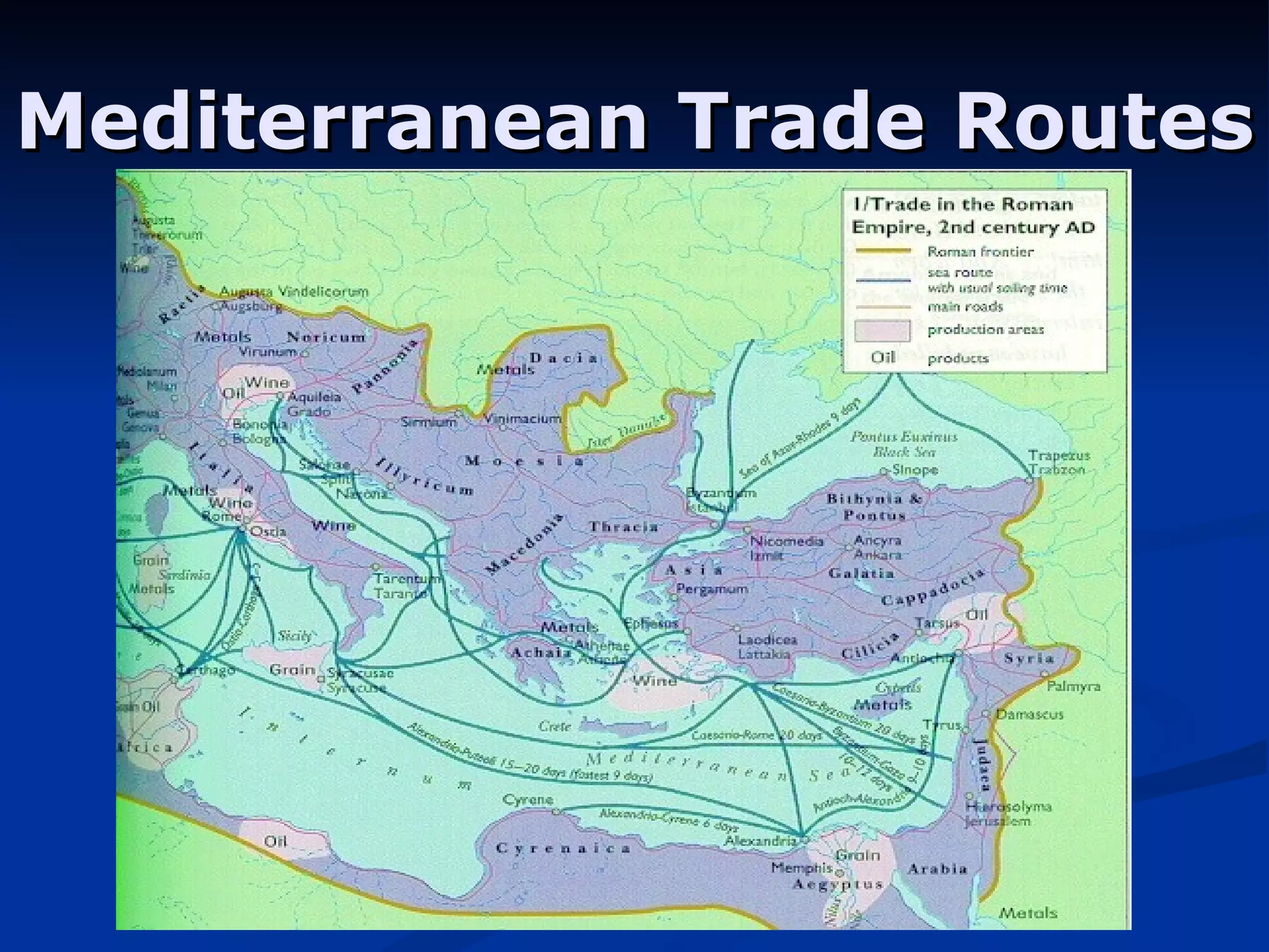 Mediterranean Trade Routes 