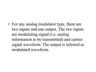 Input/output Modulation Unit 1 - Fundamentals of Communications.ppt