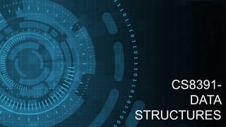 Unit 1 - DATA STRUCTURES INTRODUCATION - I | PPTX