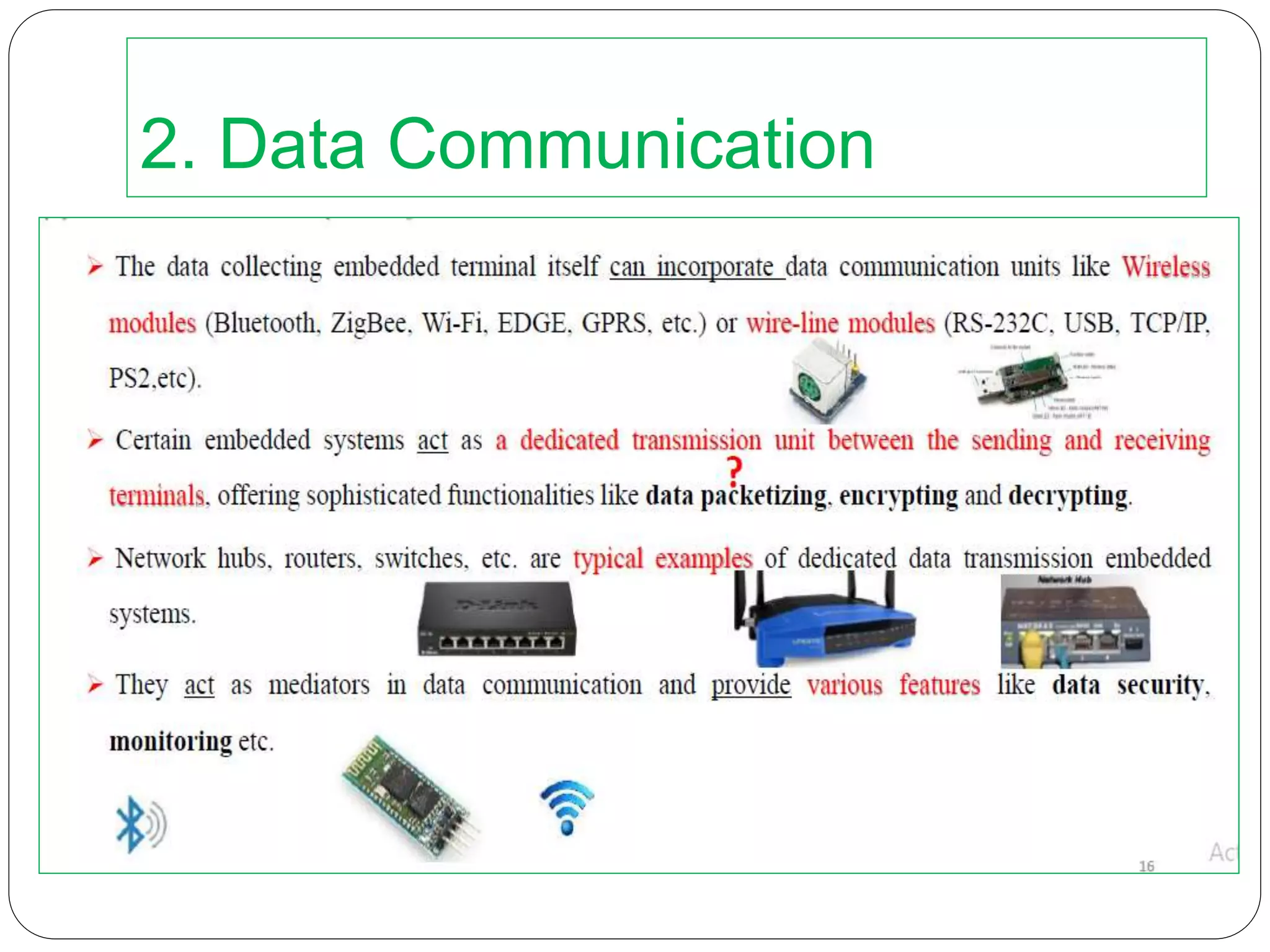 2. Data Communication
 