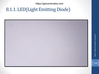 8.1.1.LED(Light EmittingDiode)
Nipun
Thapa
(Computer
Graphics)
139
https://genuinenotes.com
 