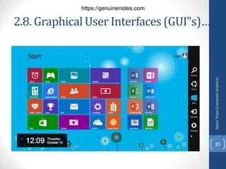 2.8. Graphical User Interfaces (GUI‟s)…..
Nipun
Thapa
(Computer
Graphics)
35
https://genuinenotes.com
 