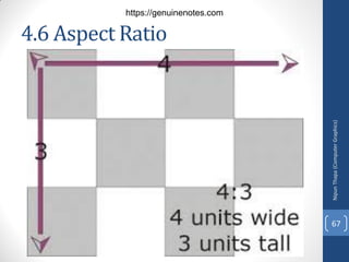 4.6 Aspect Ratio
Nipun
Thapa
(Computer
Graphics)
67
https://genuinenotes.com
 