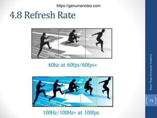 4.8 Refresh Rate
Nipun
Thapa
(Computer
Graphics)
73
https://genuinenotes.com
 