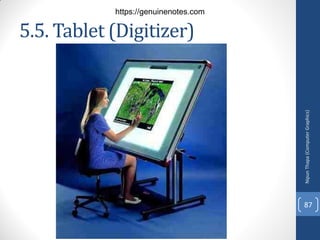 5.5. Tablet (Digitizer)
Nipun
Thapa
(Computer
Graphics)
87
https://genuinenotes.com
 