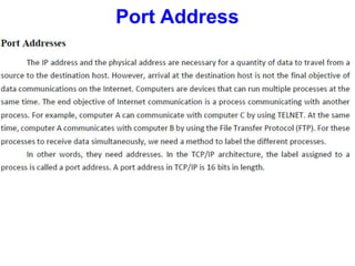 Port Address
 