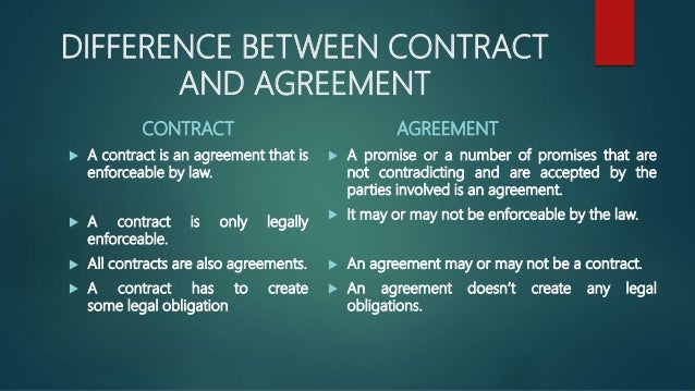 Introduction To Agreement And Contract