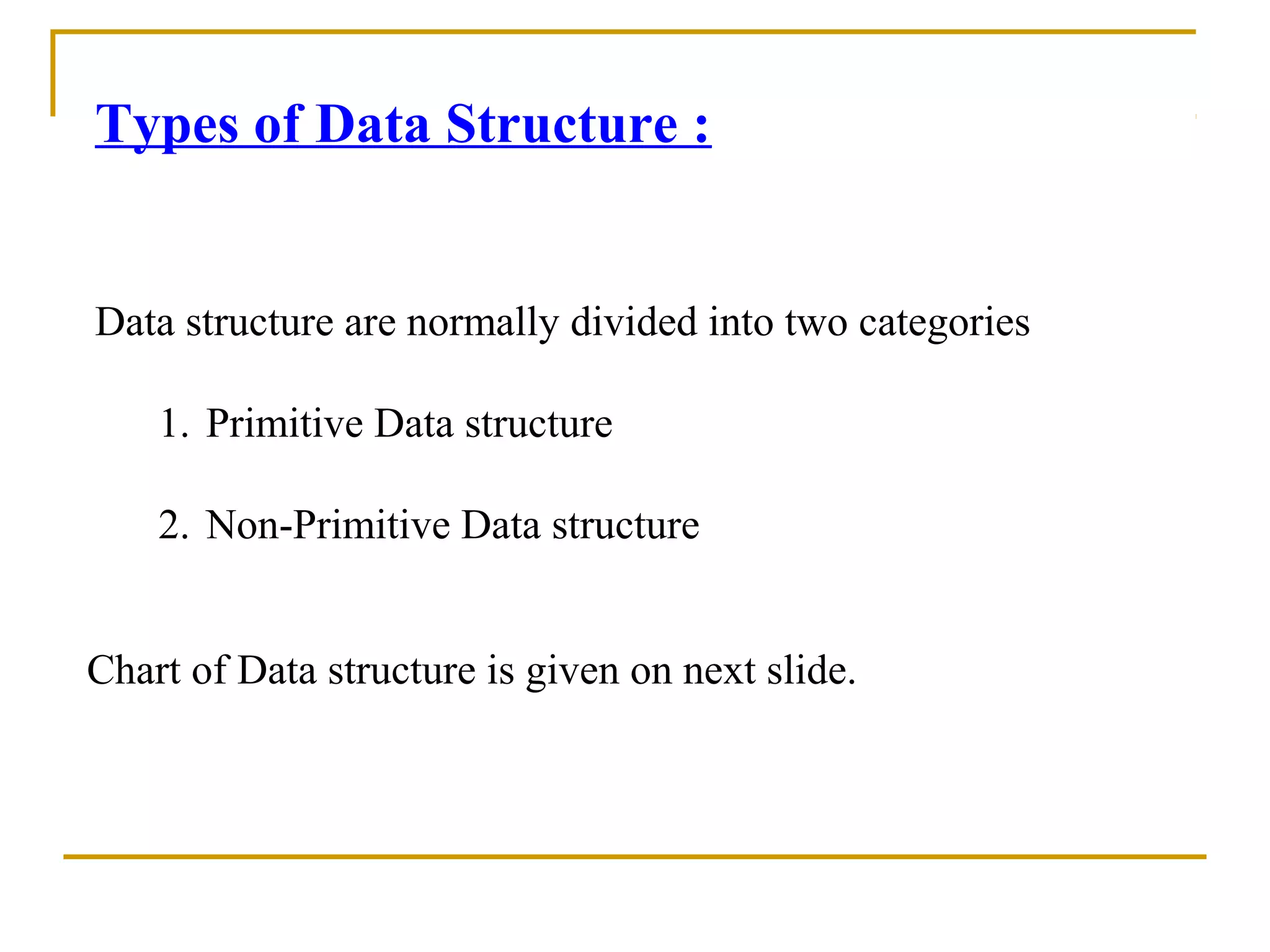Unit 1 introduction to data structure | PPT