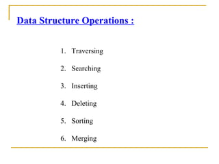 Unit 1 introduction to data structure | PPT