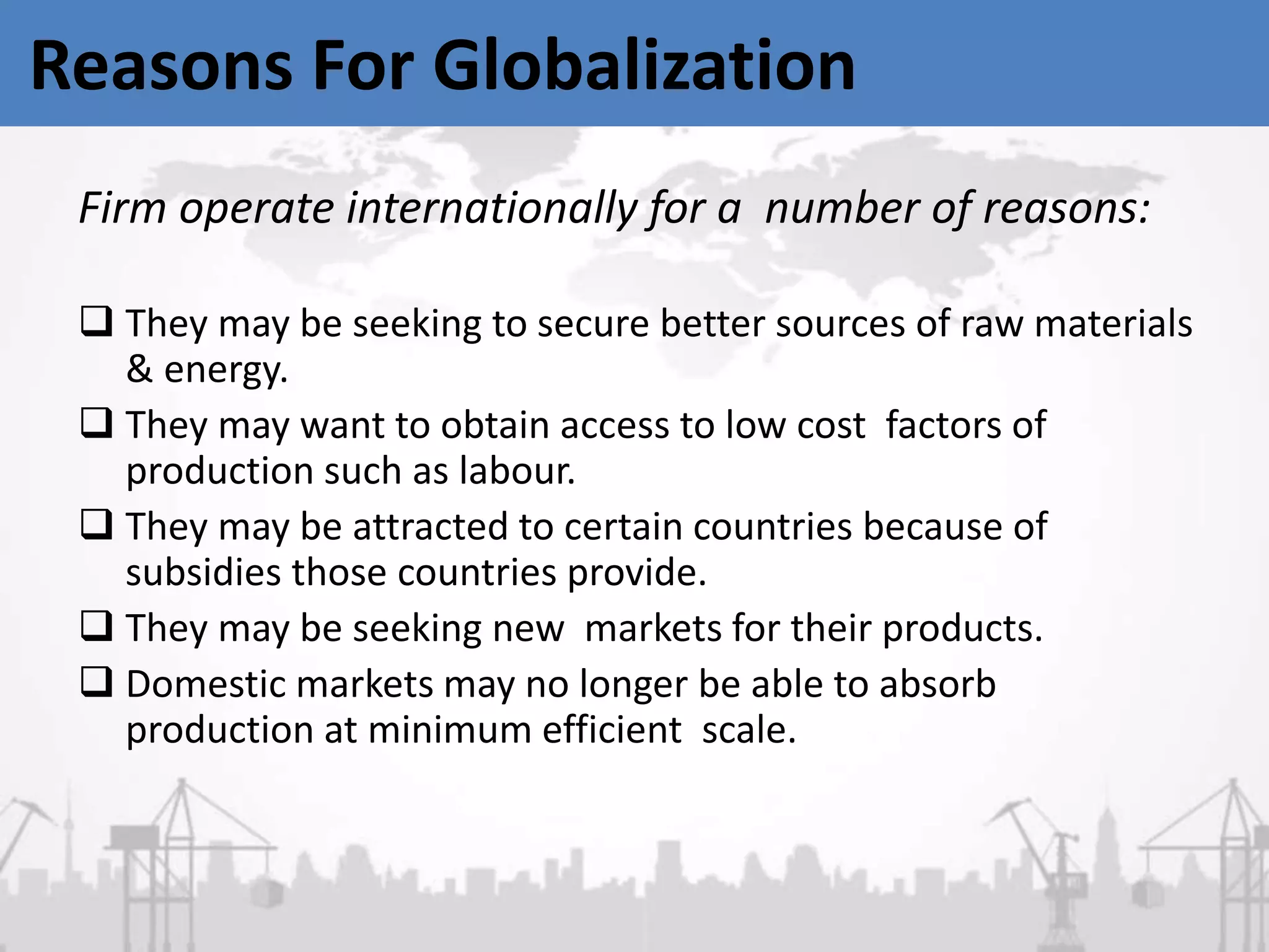 Unit 1: Introduction to Globalization and International Business | PPT