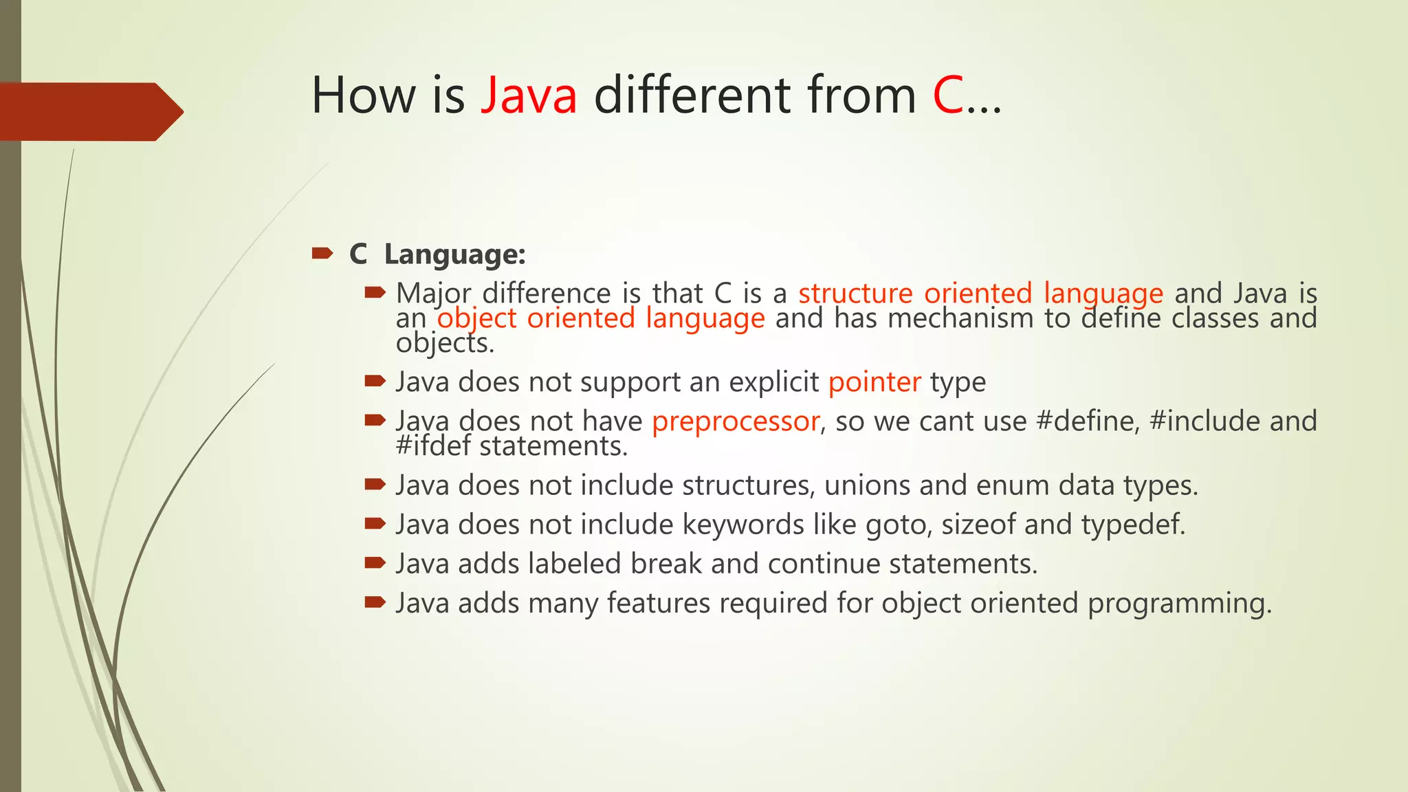 Introduction to java | PPTX