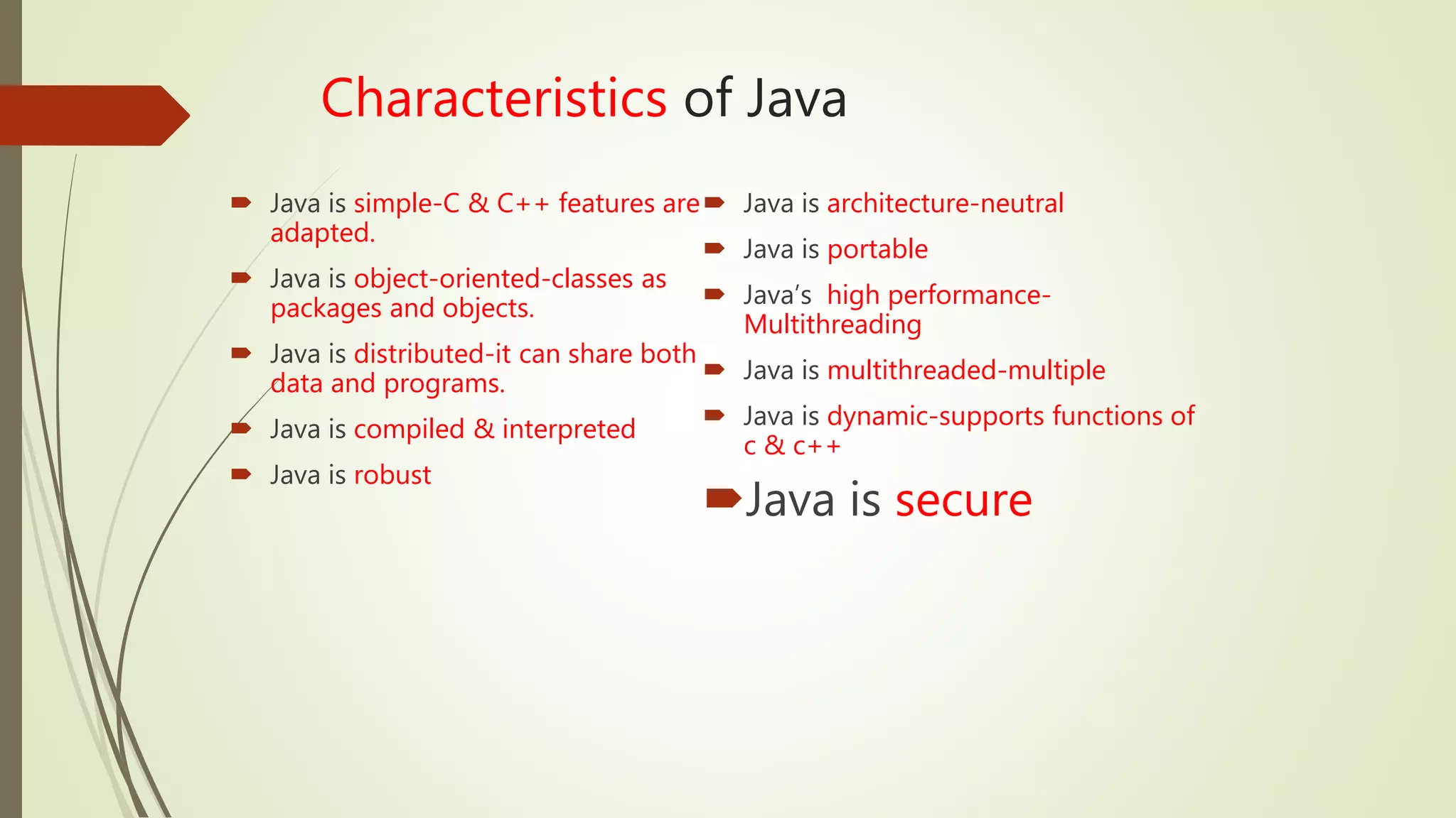 Introduction to java | PPTX