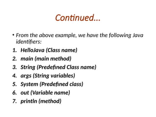 Comprehensive Introduction to Java Programming Language and Its ...