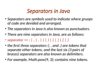 Comprehensive Introduction to Java Programming Language and Its ...