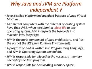 Comprehensive Introduction to Java Programming Language and Its ...
