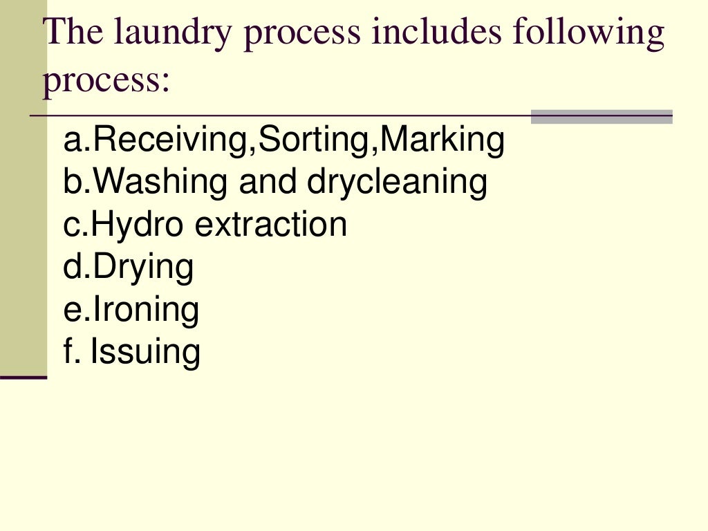 Unit 1 layout of housekeeping department