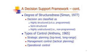 Decision Support Systems and Business Intelligence - Introduction | PDF