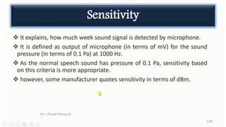 124
Pa = Pascal Pressure
Sensitivity
 