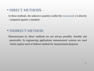 UNIT 1 - MI.ppt, measurements and instrumentation | PPT