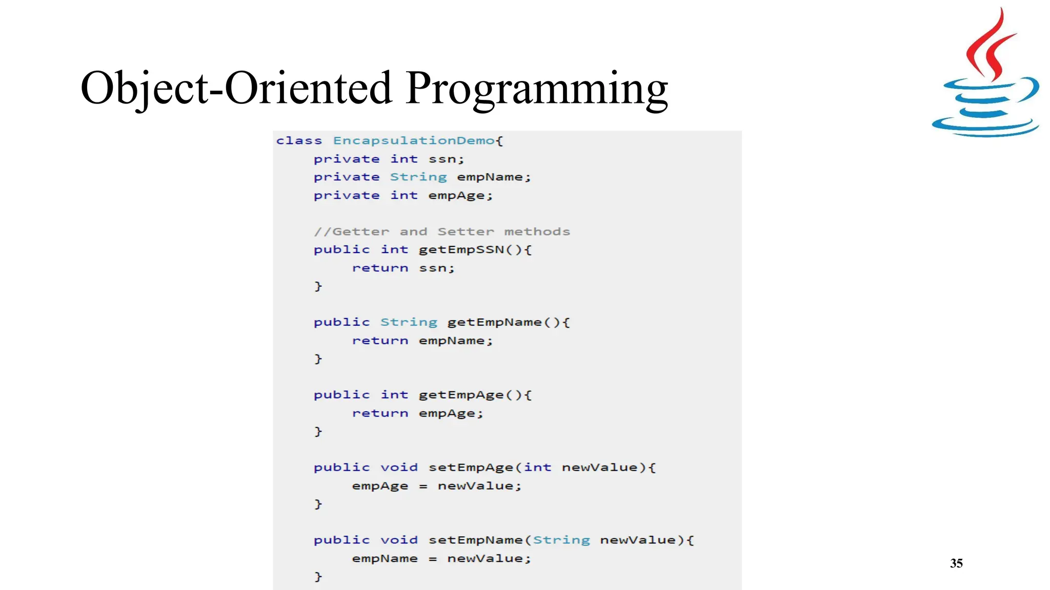 Object-Oriented Programming 35 
