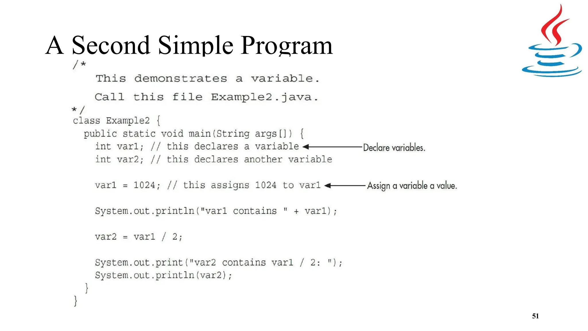 A Second Simple Program 51 
