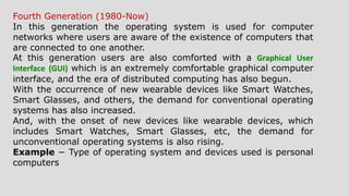 OVERVIEW OF OPERATING SYSTEM -Basic concepts of operating system like ...