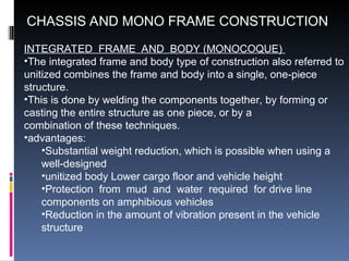 Unitized Frame Vehicles Unit 1 -part ii-VEHICLE CLASSIFICATION.ppt
