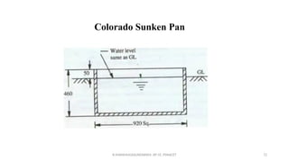 R.SHANMUGASUNDARAM, AP CE, PSNACET 72
Colorado Sunken Pan
 
