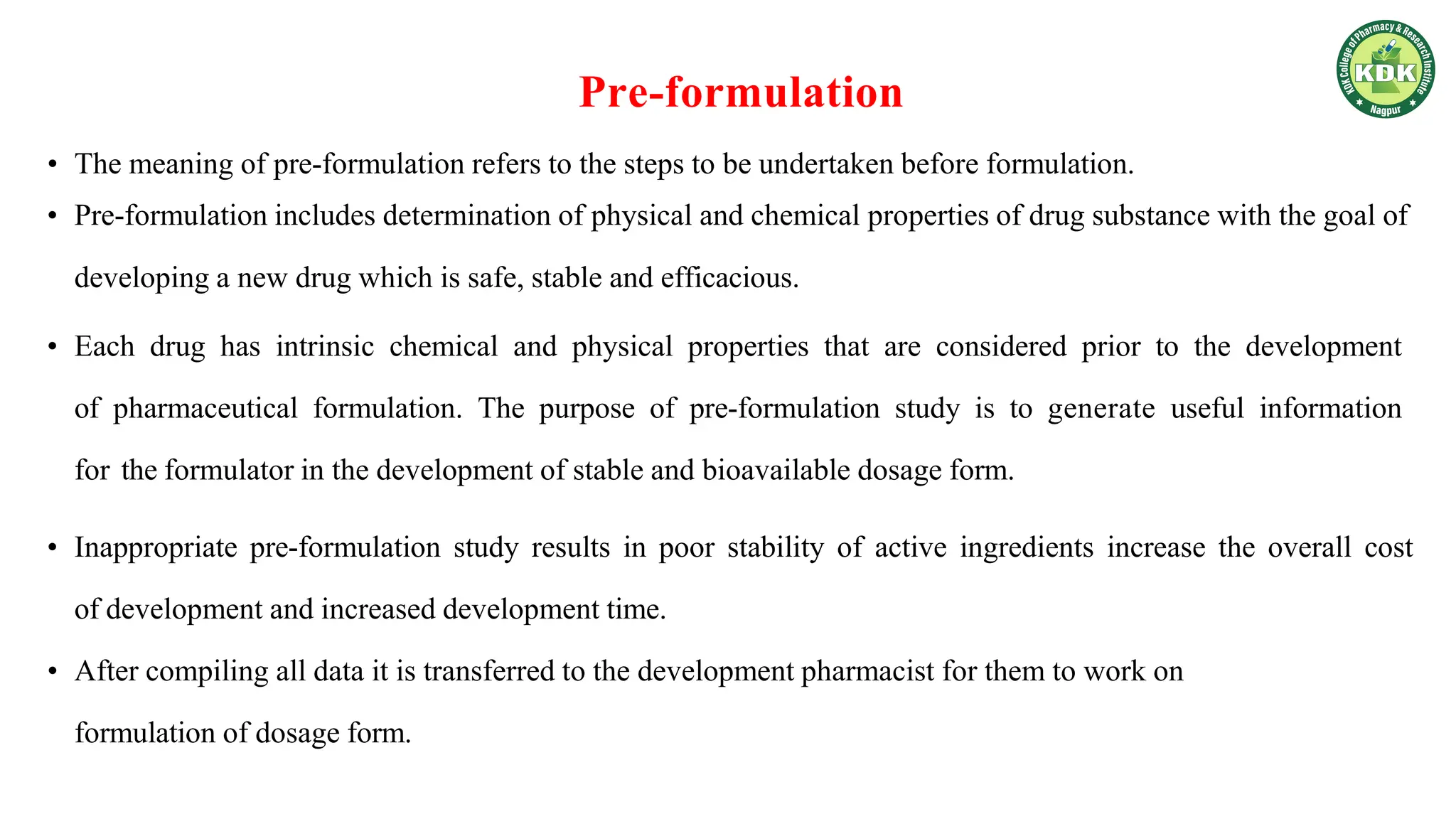 Industrial Pharmacy - 1 (Unit 1: Preformulation Studies, Physical  Properties, Chemical Properties, and BCS Classification) | B.Pharm 5th Sem  | PDF