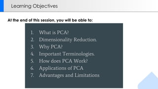 UNit1_Principal component Analysis in data analysis and reporting | PPTX