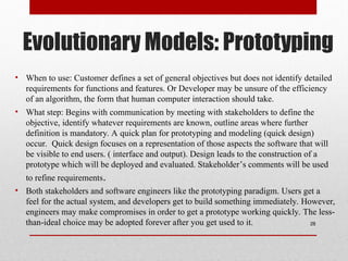 Unit1-Software Process models in Software Engineering | PPT