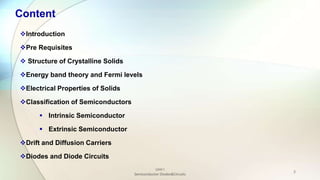 Semiconductor Diodes and Circuits | PPTX