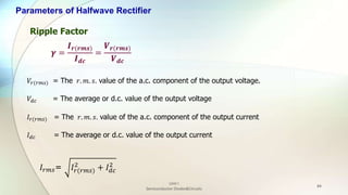 Semiconductor Diodes and Circuits | PPTX