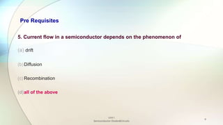 Semiconductor Diodes and Circuits | PPTX