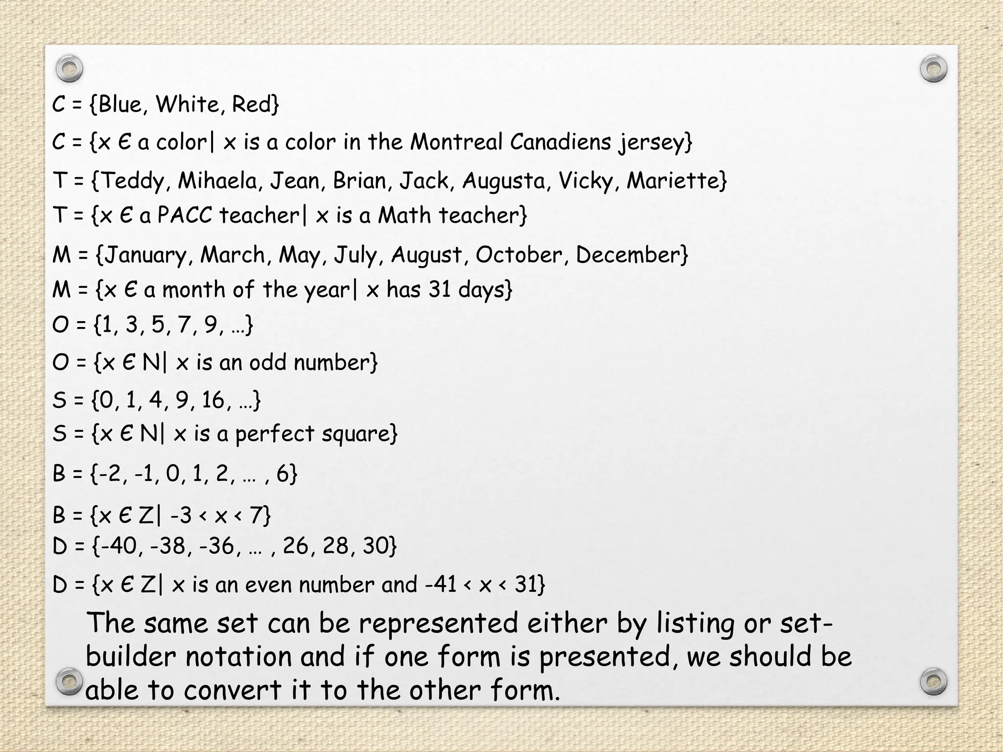 Theory of the sets and Venn diagram-grade 9 math | PPT