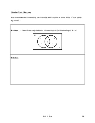 Unit 1 sets lecture notes | PDF