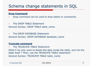 RDBMS - Unit 1 - Introduction to SQL commands | PDF
