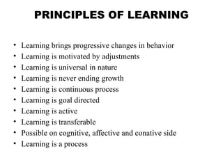 unit1-teachinglearningprocess nursing 5th | PPTX