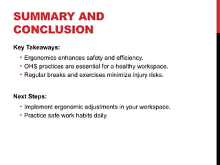 Unit 1 - Use safe work practice TVET - IT | PPTX