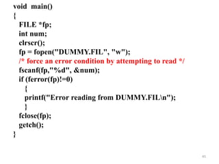 File handling in C | PPTX