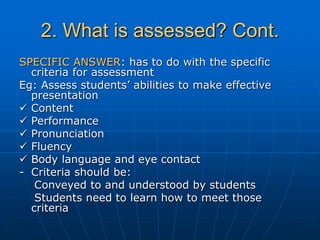 EVALUATION AND ASSESSEMENT IN ESP | PPT