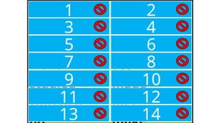 do study
did eat
meet watch
went ate
studied made
watched met
1
3
5
7
11
13
9
2
4
6
8
12
14
10
 