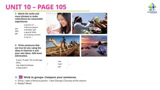 UNIT 10 – PAGE 105
 